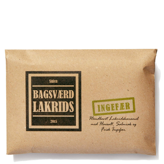 Bagsværd Ingefær - Liquorice Caramel with Ginger, Sea Salt & Salmiak - Danish Lakrids 160g