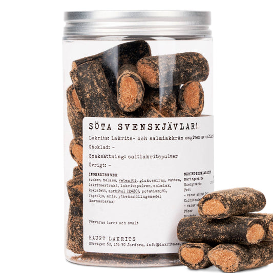 Haupt Lakrits Söta Svenskjävlar - Salty Liquorice & Salmiak Cream