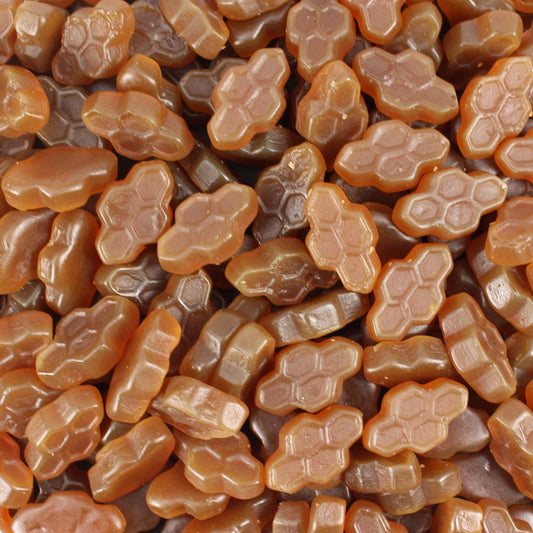 Meenk Honingdrop (Honey Liquorice) Honeycombs - Dutch Vegetarian Liquorice Sweets