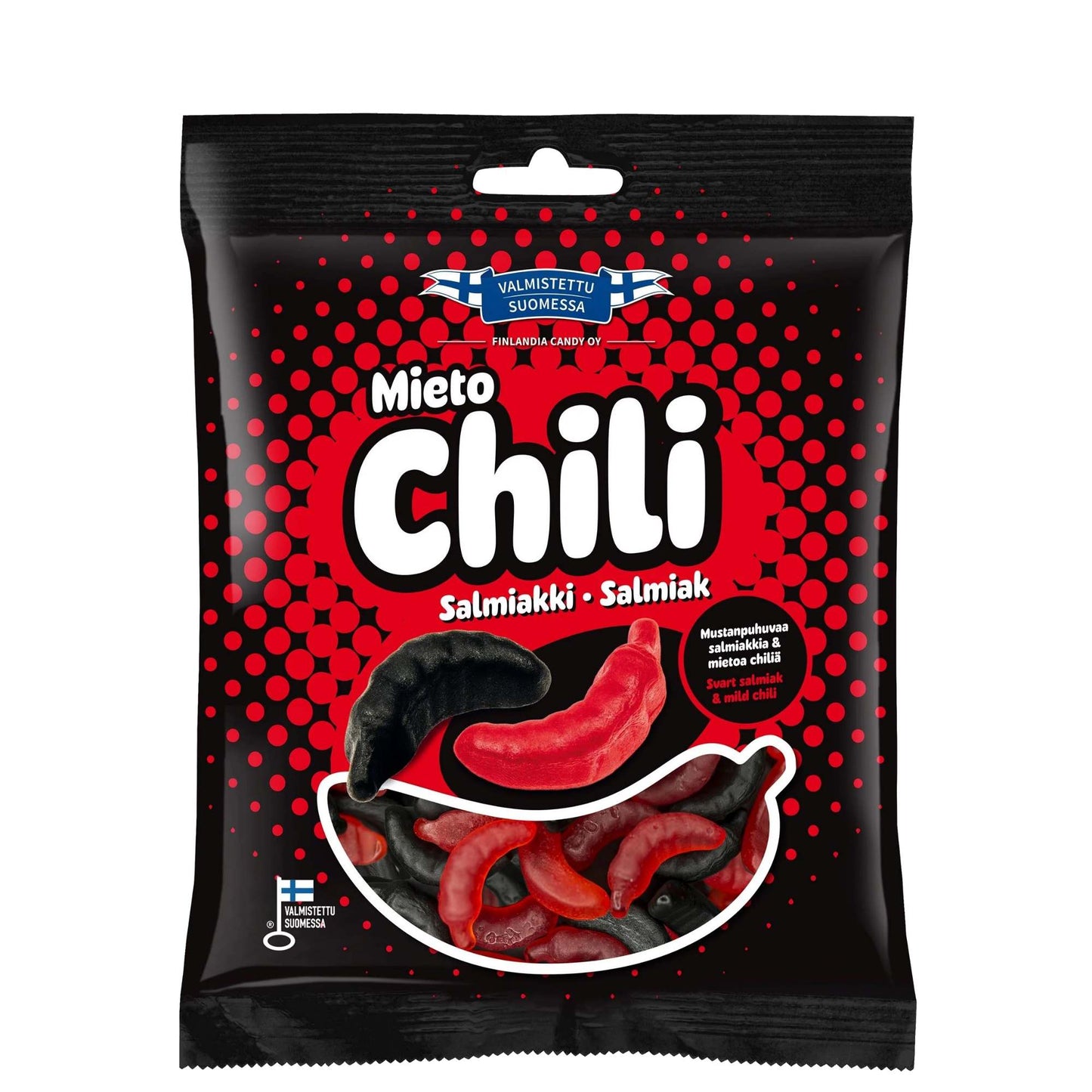 Finlandia Mieto Chili Salmiakki – Mild Chili & Salty Liquorice Gums