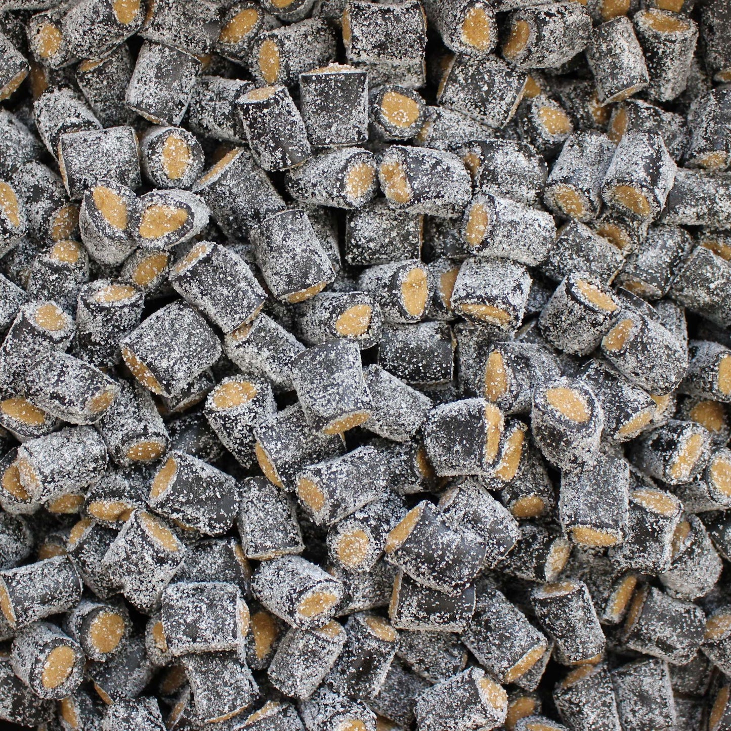 Porvoon Lakritsi Fondant Filled Salmiakki (Salty) Black Liquorice
