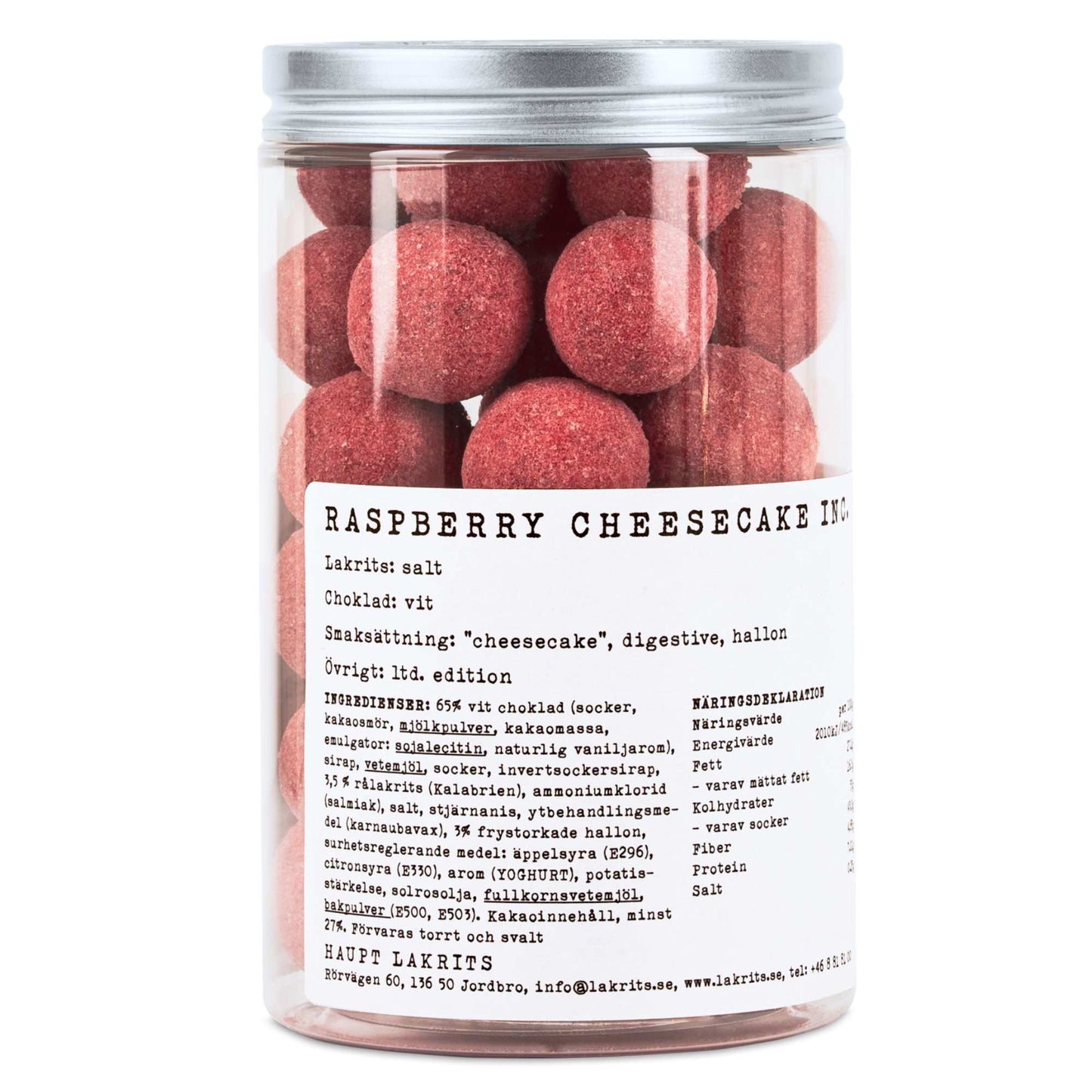 Raspberry Cheesecake Inc. – Slow Cooked Liquorice, Crunchy White Choc & Raspberry