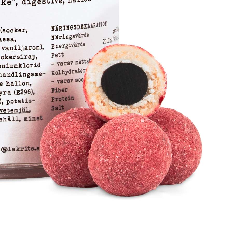 Raspberry Cheesecake Inc. – Slow Cooked Liquorice, Crunchy White Choc & Raspberry