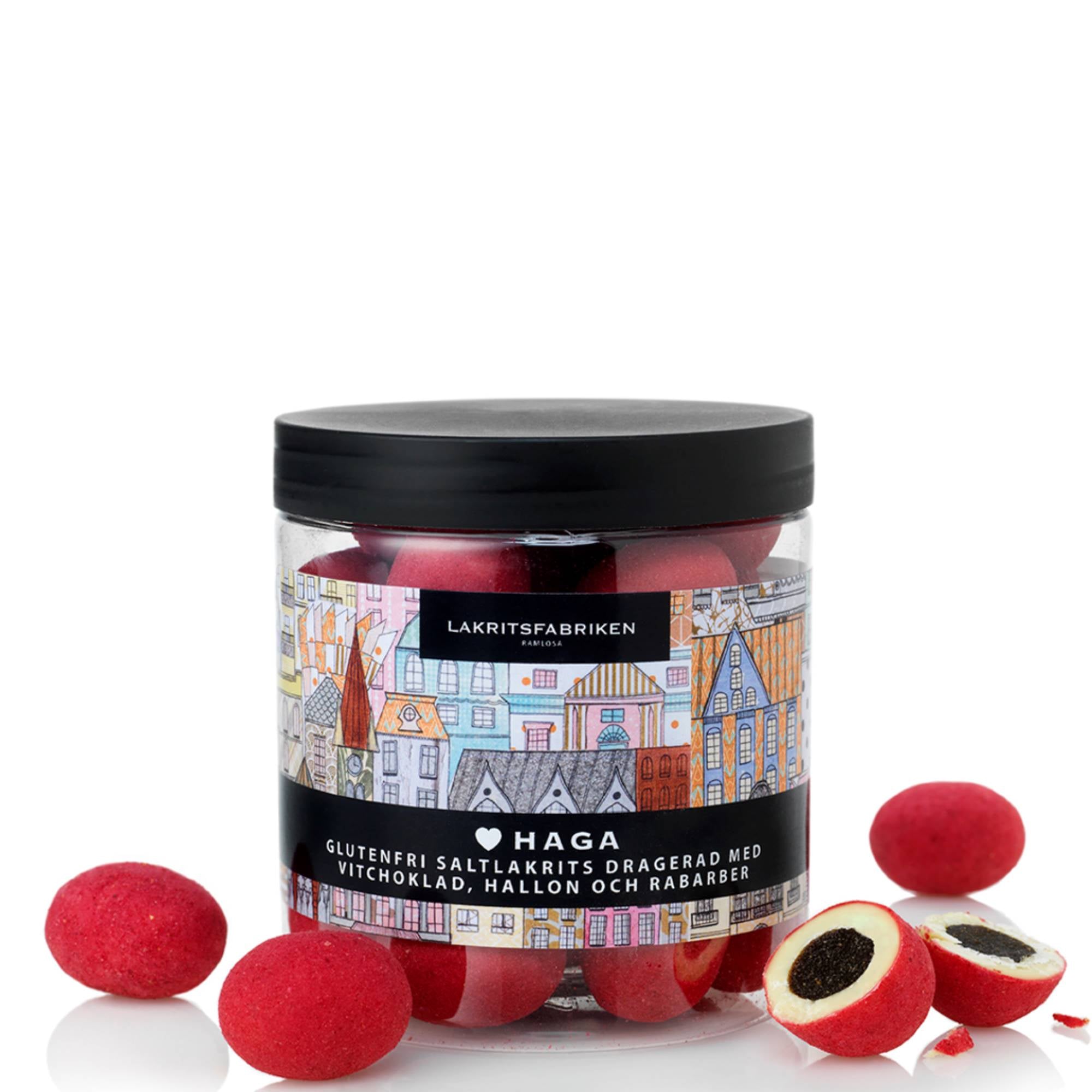 Lakritsfabriken Haga – Salt Liquorice, White Chocolate, Rhubarb & Raspberry