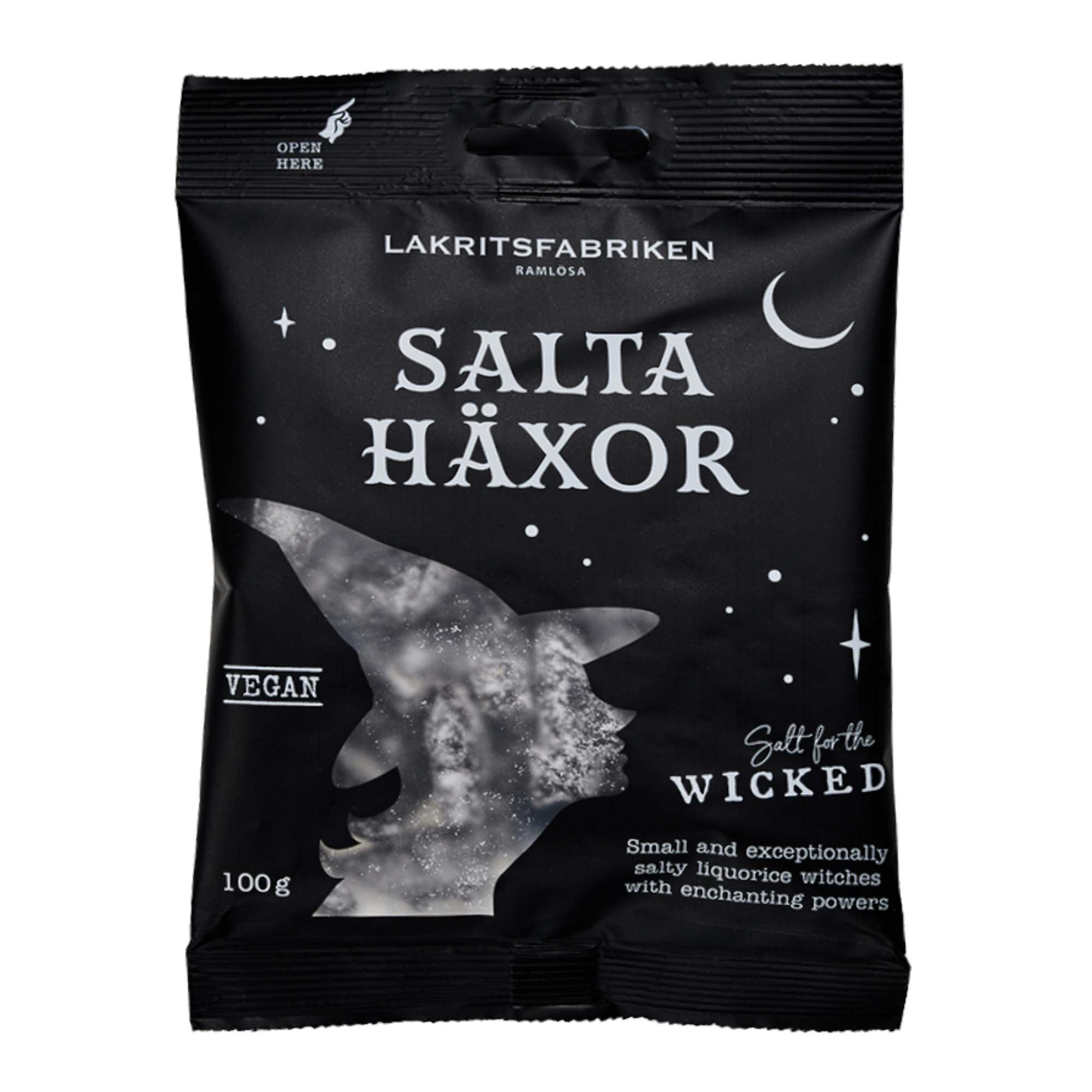 Lakritsfabriken Salt For The Wicked – Super Salty Swedish Black Liquorice
