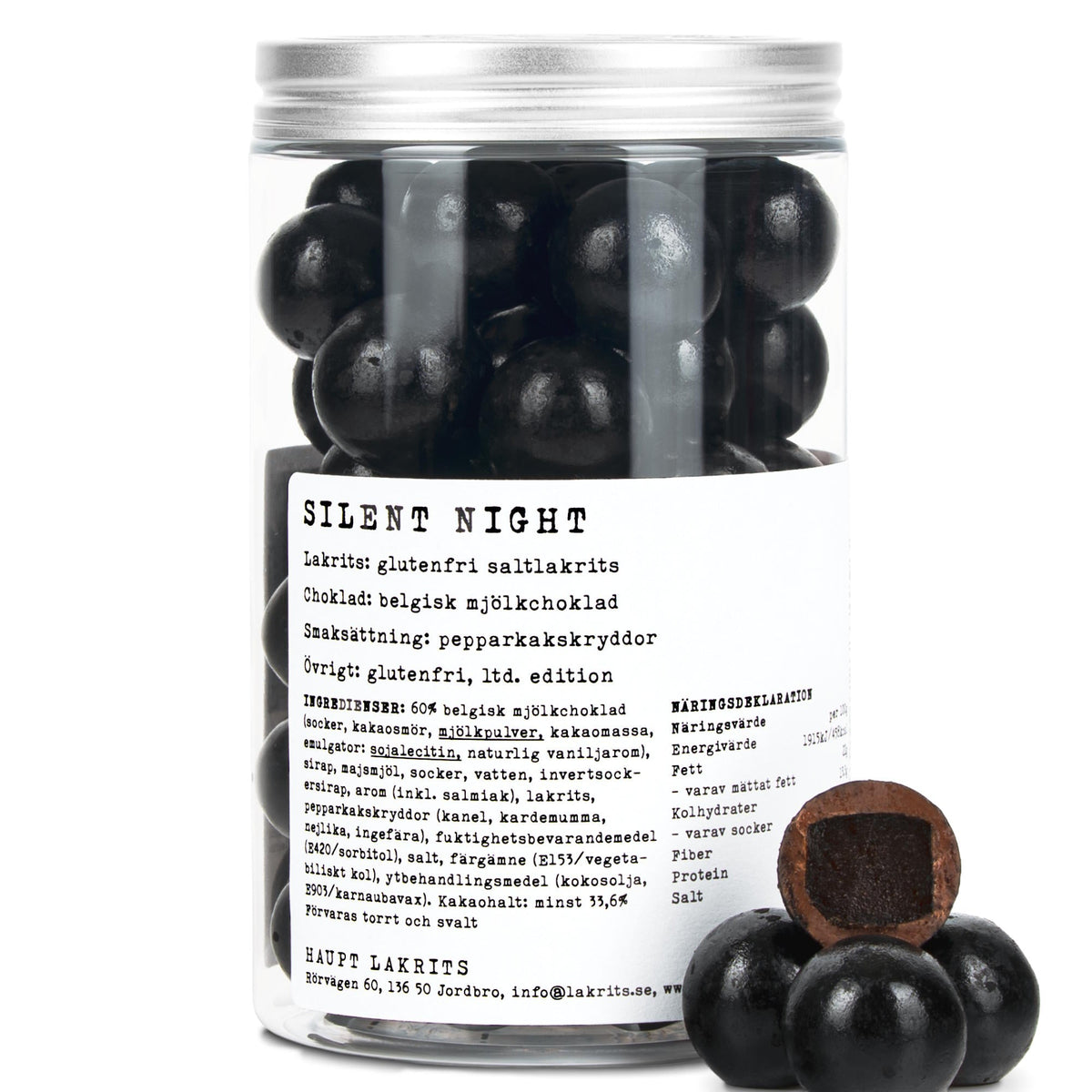 Haupt Lakrits Silent Night – Salty Liquorice, Belgian Milk Chocolate & Gingerbread Spices